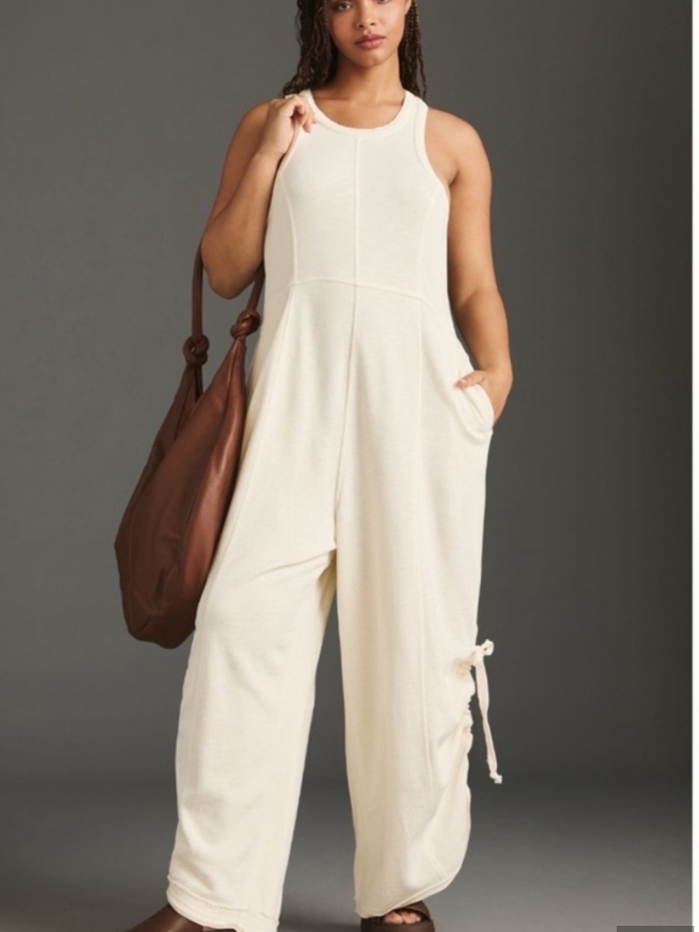 NWT Anthropologie Daily Practice Wide-Leg Jumpsuit